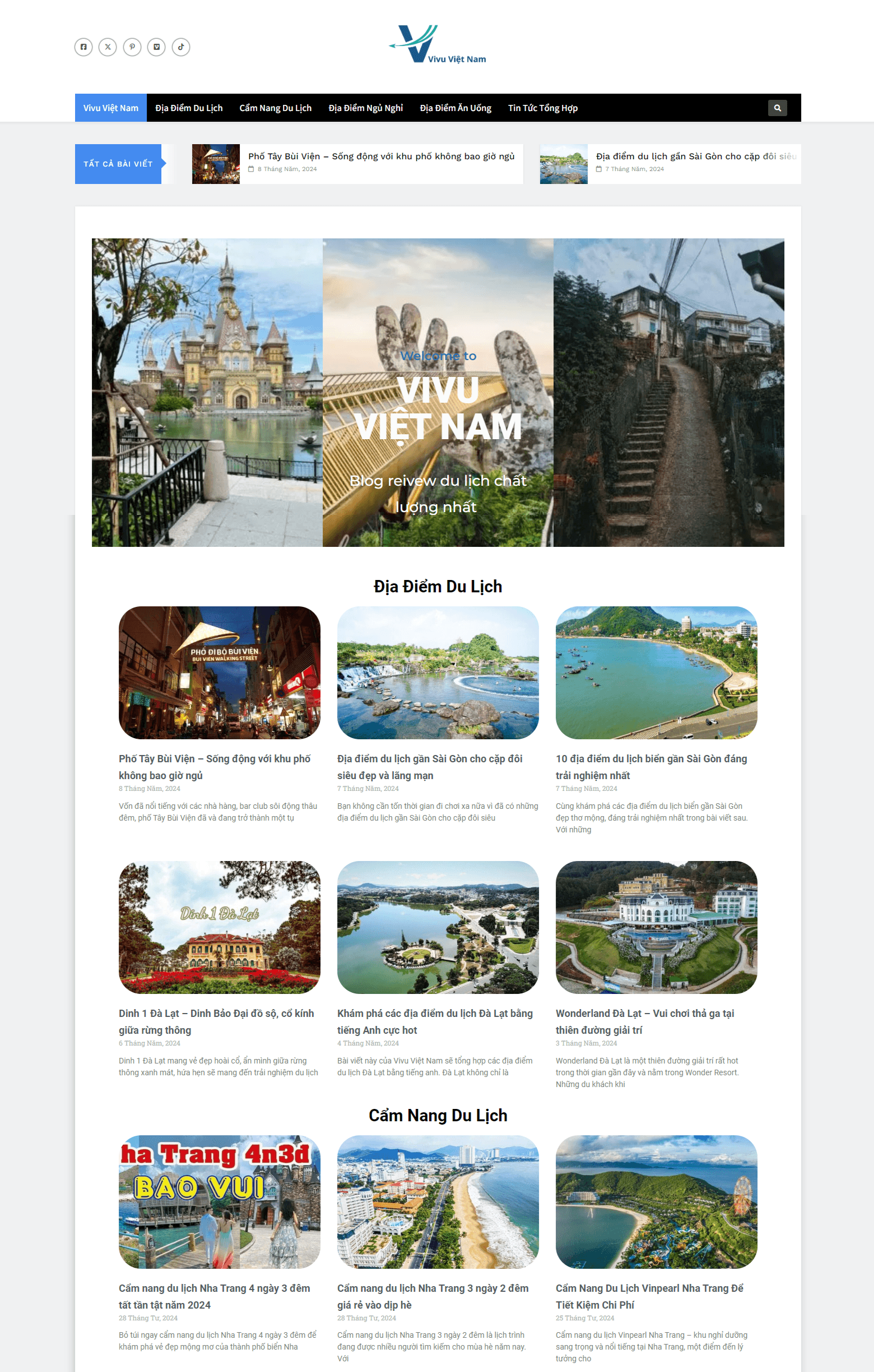 Website Du Lịch